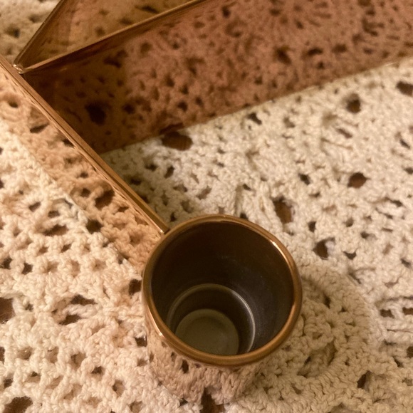 NWOT Georg Jensen Denmark Candlestick Holders - Set of 2 - Bronze Gold - Urkiola - Picture 8 of 15